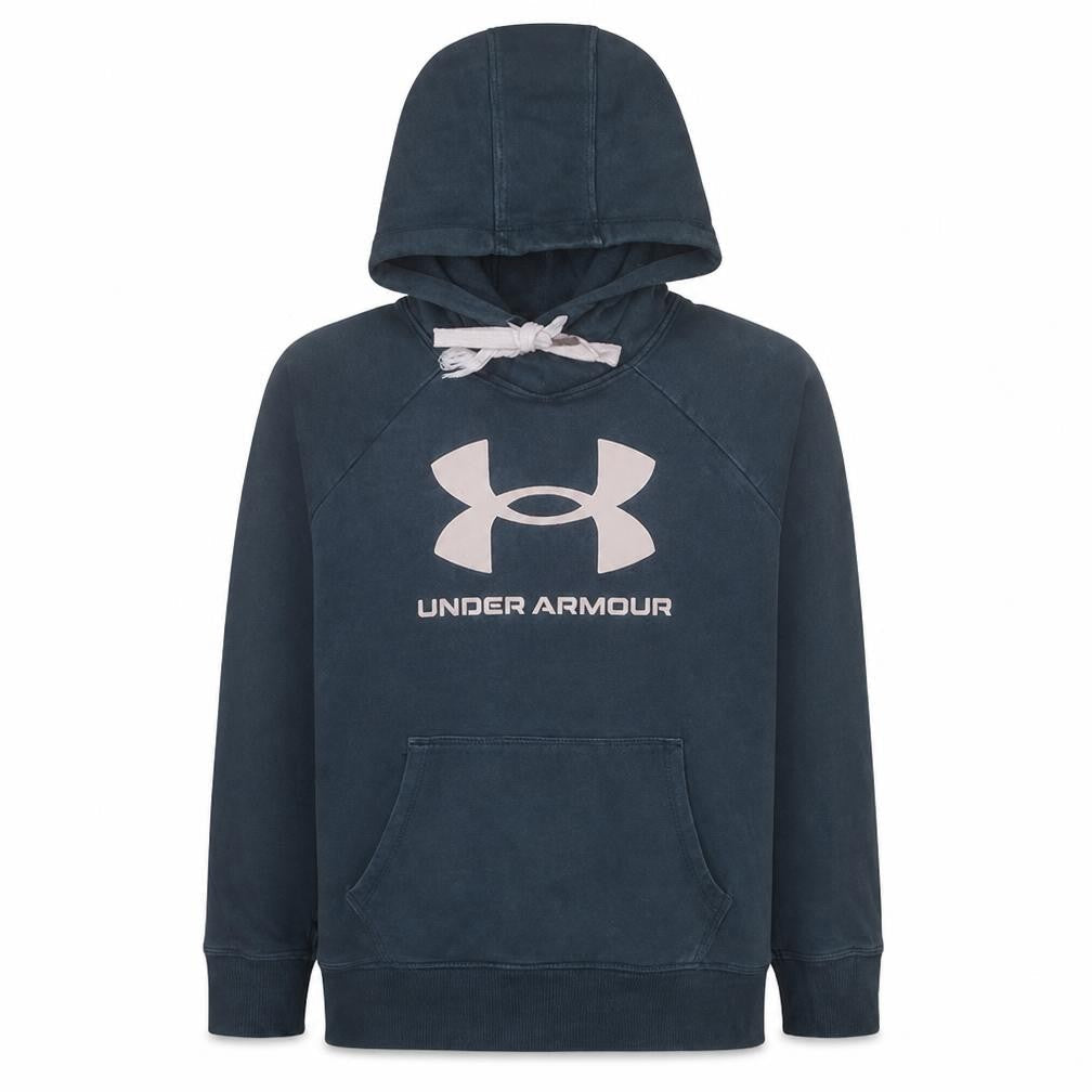 Under Armour Men's Blue Pullover Hoodie M Logo Fleece Sweatshirt