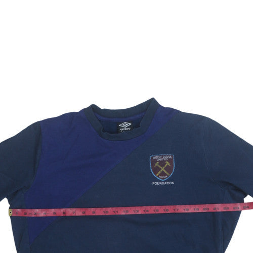 Umbro Men Blue XL Pullover Sweatshirt West Ham United Foundation