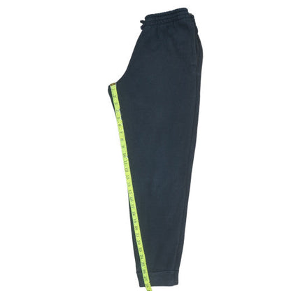 Back view of Under Armour boys’ black jogger fleece sweatpants, size 158, youth xl