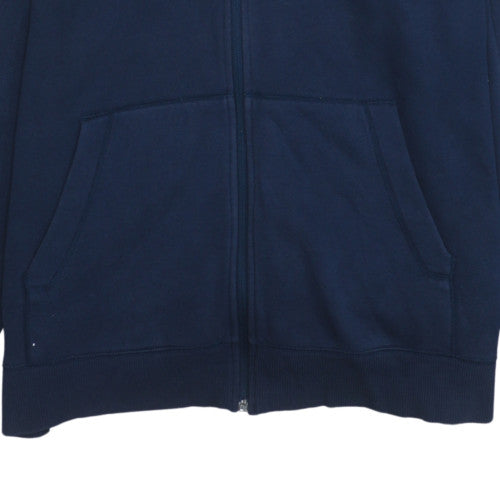 Under Armour Men's Blue Full Zip Hoodie Size XL Cotton Blend Fleece