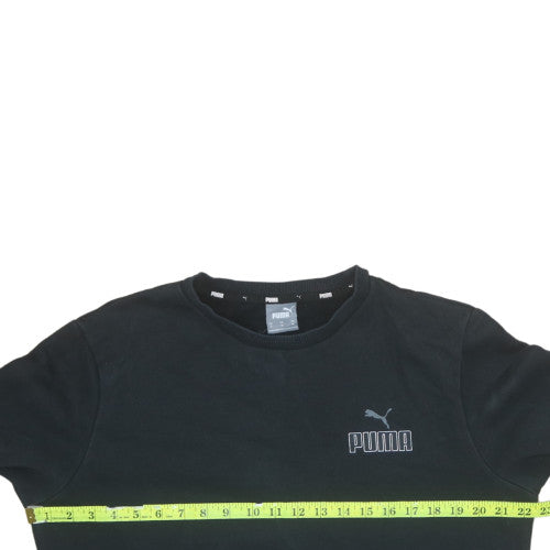 Puma Men's Black Crew Neck Pullover Sweatshirt Size M