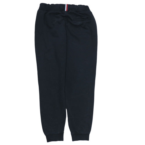 Tommy Hilfiger Boys Black Jogger Trousers Size 176 Fleece Lined Sweatpants
