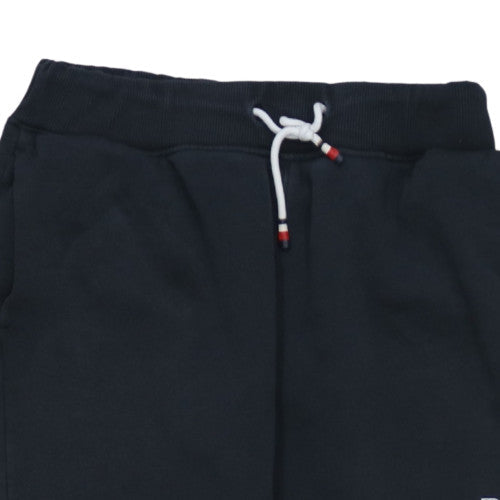 Tommy Hilfiger Boys Black Jogger Trousers Size 176 Fleece Lined Sweatpants