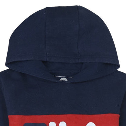 Additional view of Fila boys’ multicoloured pullover hoodie 13-15 years colourblock logo sweatshirt