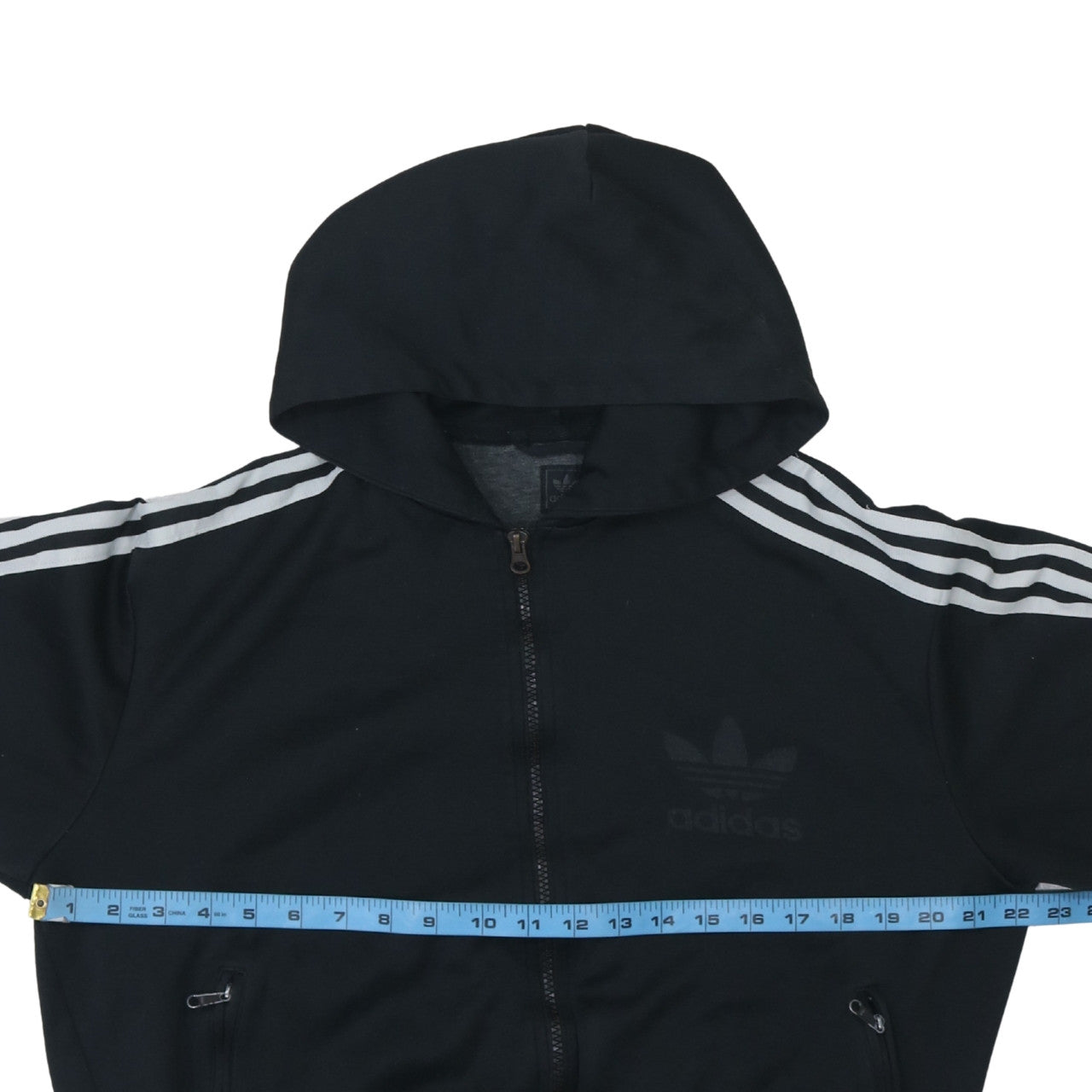 Adidas Men's Black Full Zip Hoodie L Sportswear Sweatshirt