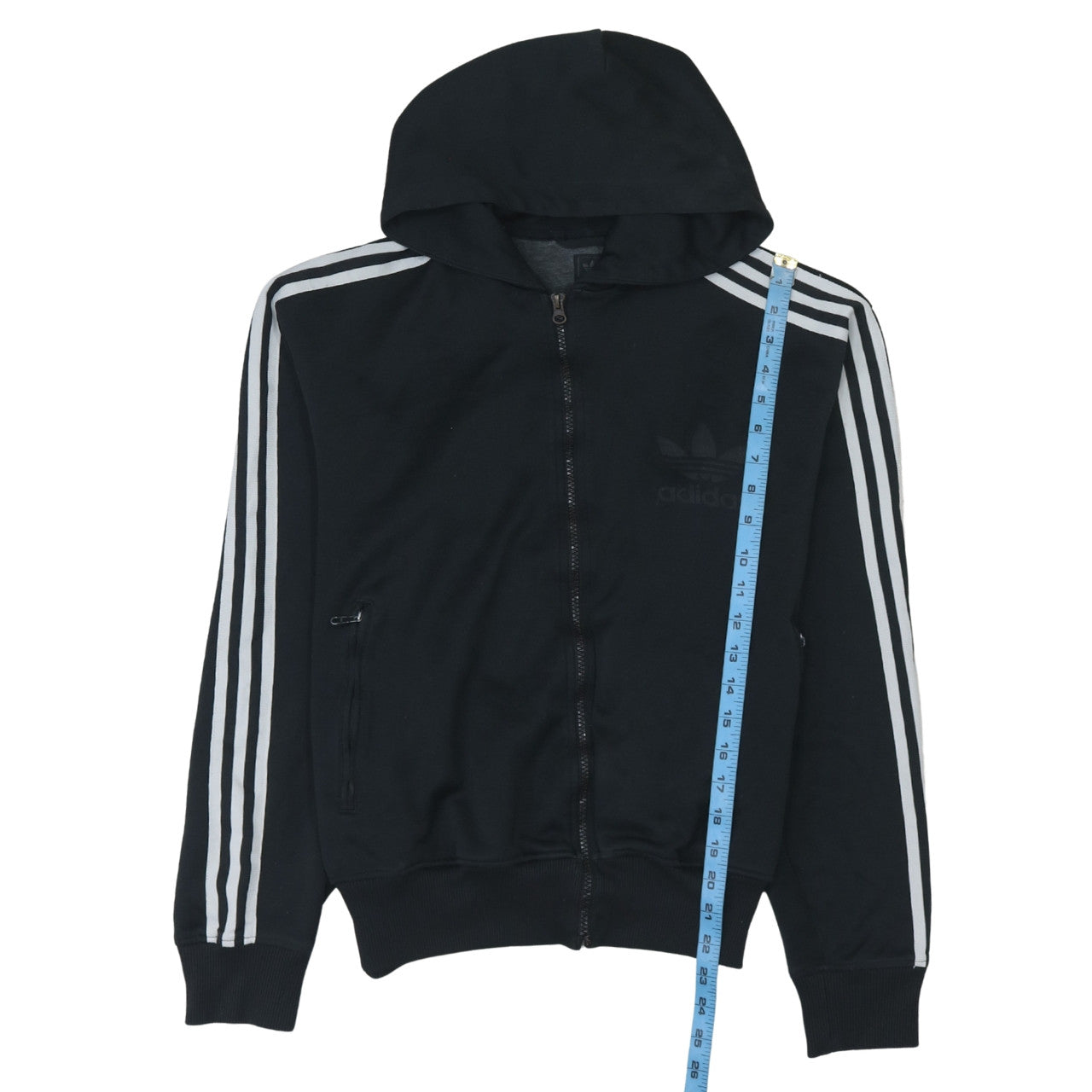 Adidas Men's Black Full Zip Hoodie L Sportswear Sweatshirt