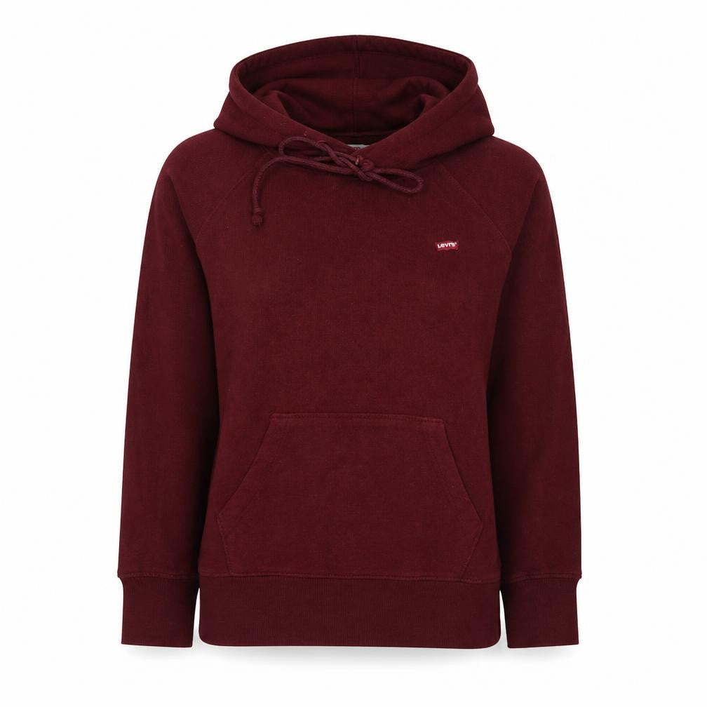 Levi's Women's Burgundy Pullover Hoodie XS Cotton Blend Casual