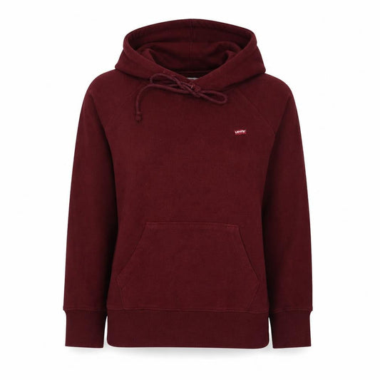 Levi's Women's Burgundy Pullover Hoodie XS Cotton Blend Casual