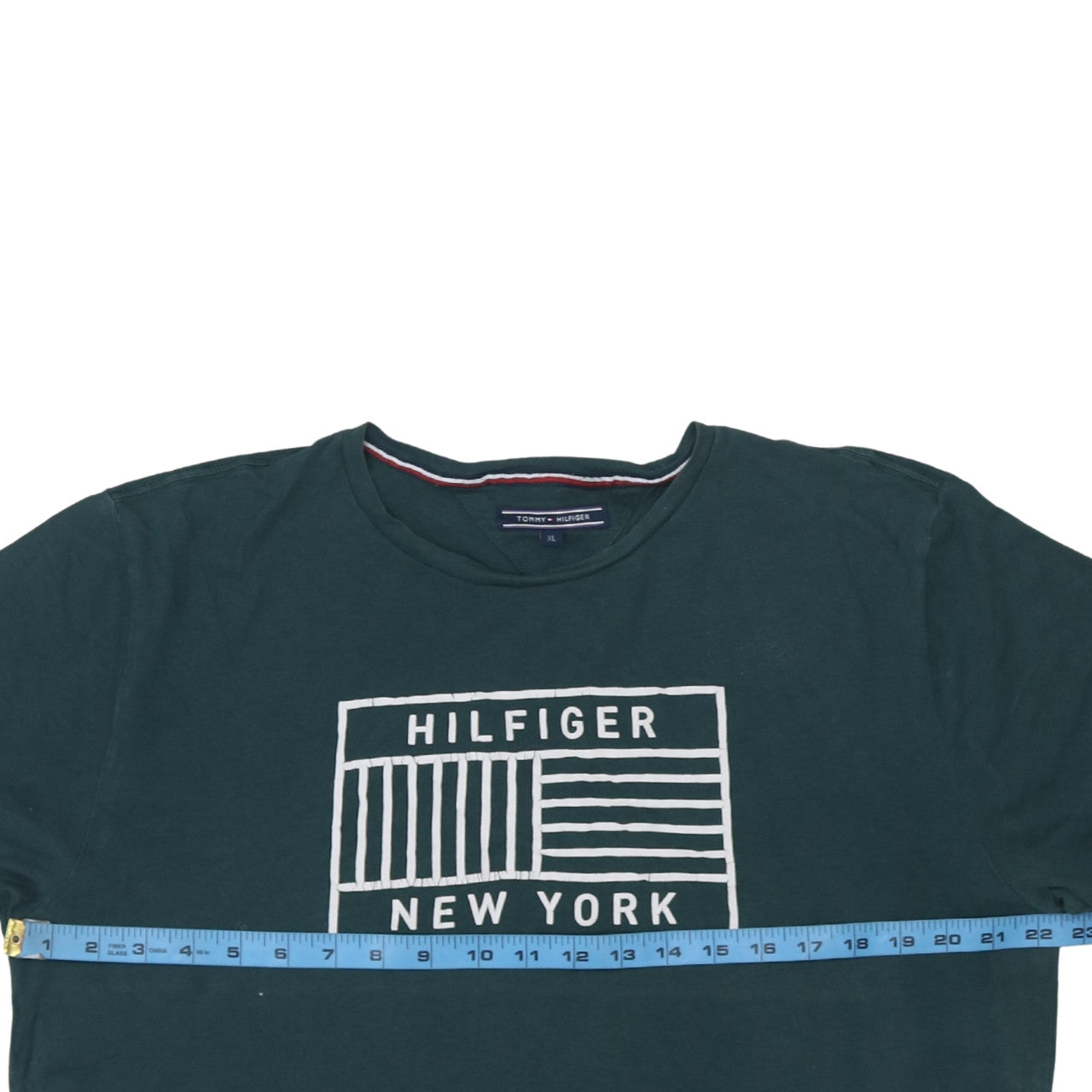 Tommy Hilfiger Men's Green XL Graphic New York T-Shirt