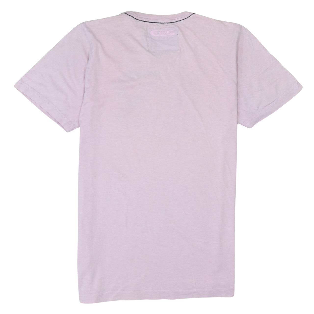G-Star Men’s Pink RAW Denim 3301 Graphic Print Cotton T-Shirt M