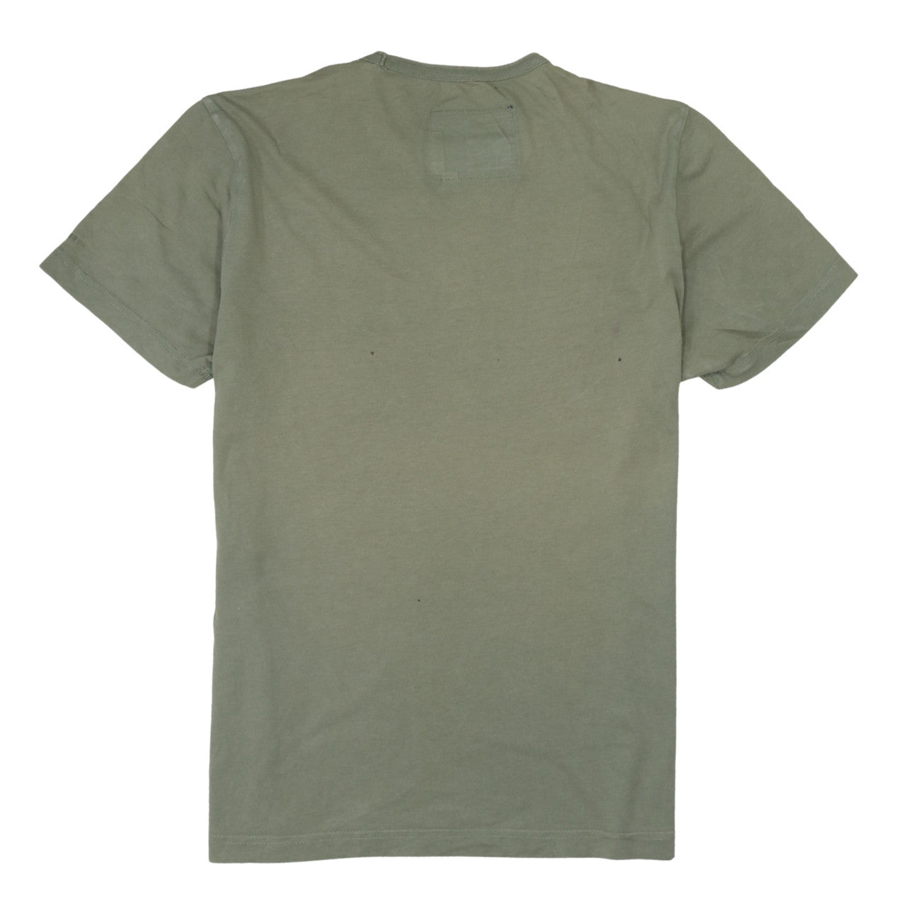 G-Star Men’s Green Graphic Print Cotton Crew Neck T-Shirt Size M