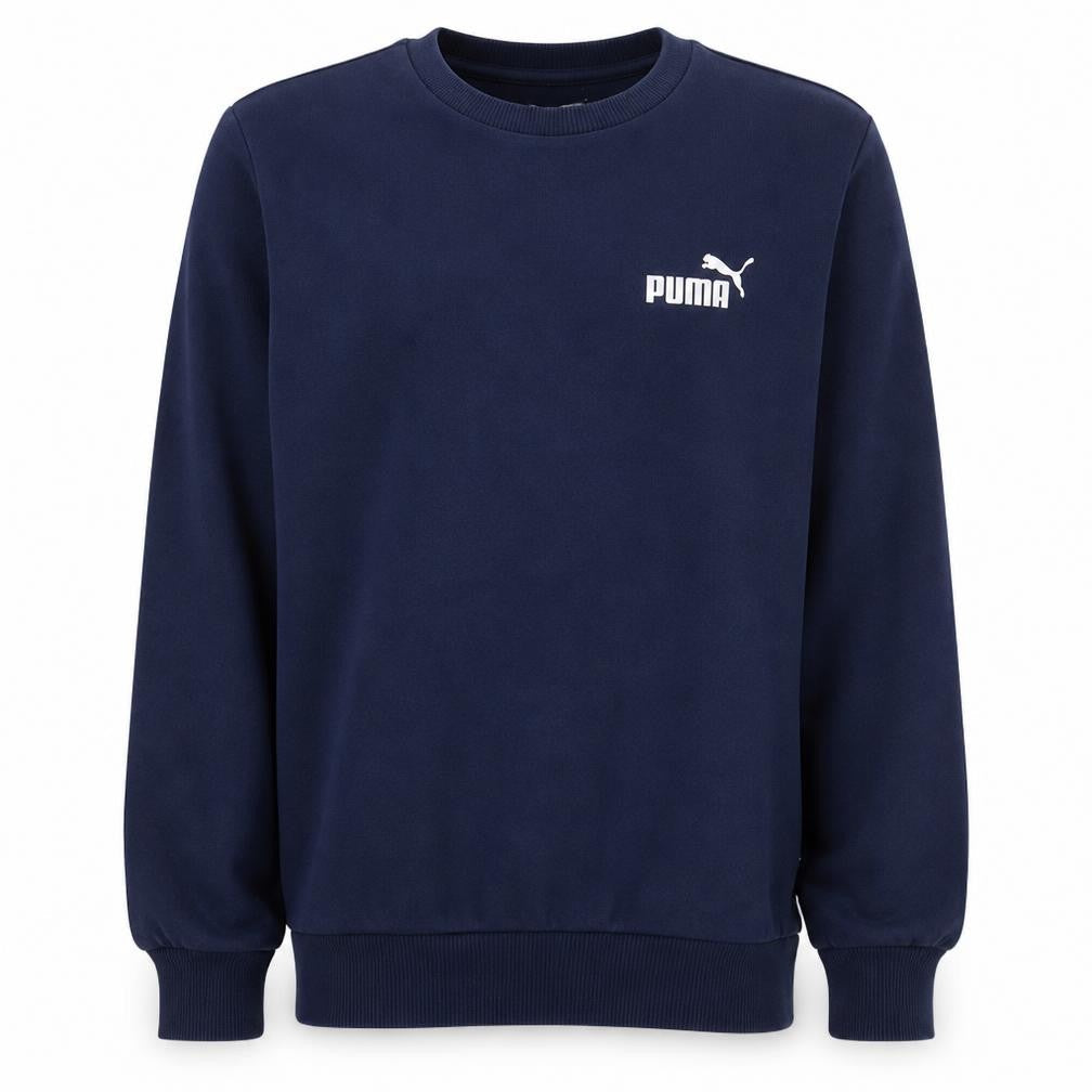 Puma Men's Blue Crew Neck Pullover Sweatshirt XS Regular Fit