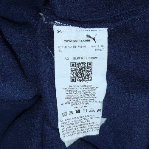 Puma Men's Blue Crew Neck Pullover Sweatshirt XS Regular Fit