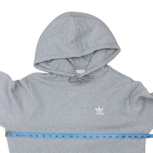 Adidas Men's Grey Pullover Hoodie Sweatshirt Size M