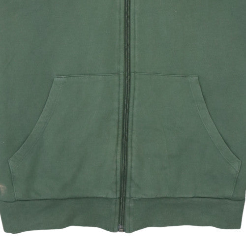 HUGO BOSS Men's Green Full Zip Hoodie Size M Cotton Casual