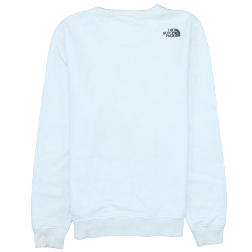 The North Face Men's White Pullover Sweatshirt L Logo Crew Neck