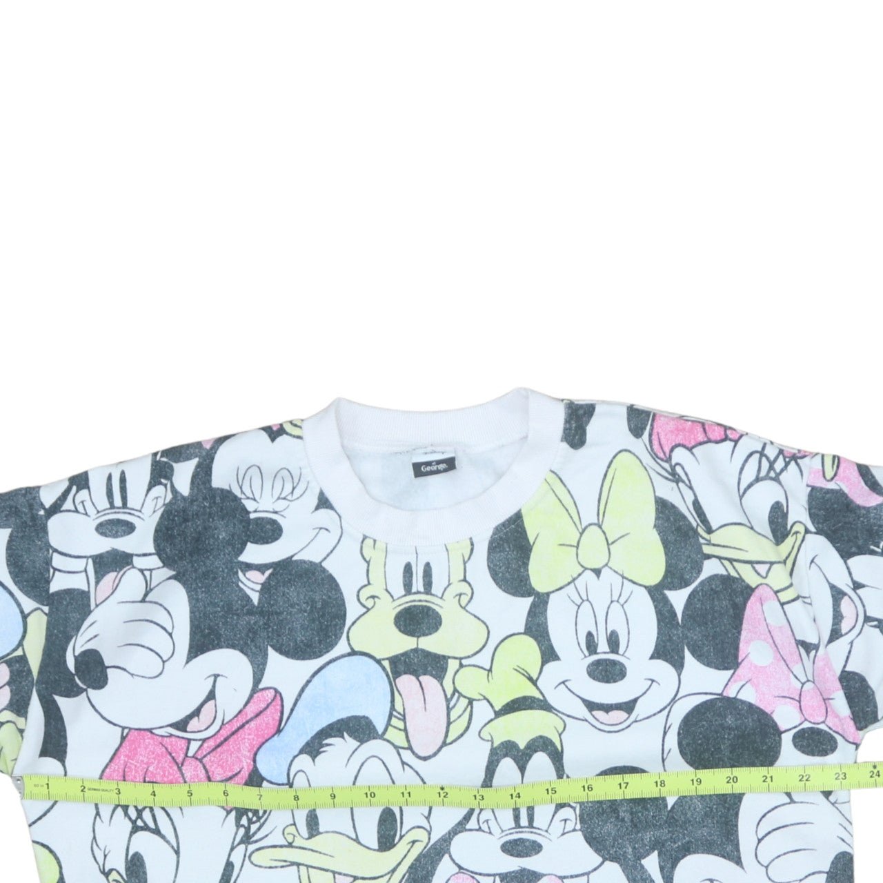 Disney at George Women White Multicoloured Pullover Sweatshirt L