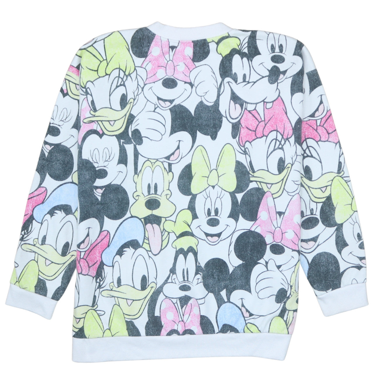 Disney at George Women White Multicoloured Pullover Sweatshirt L