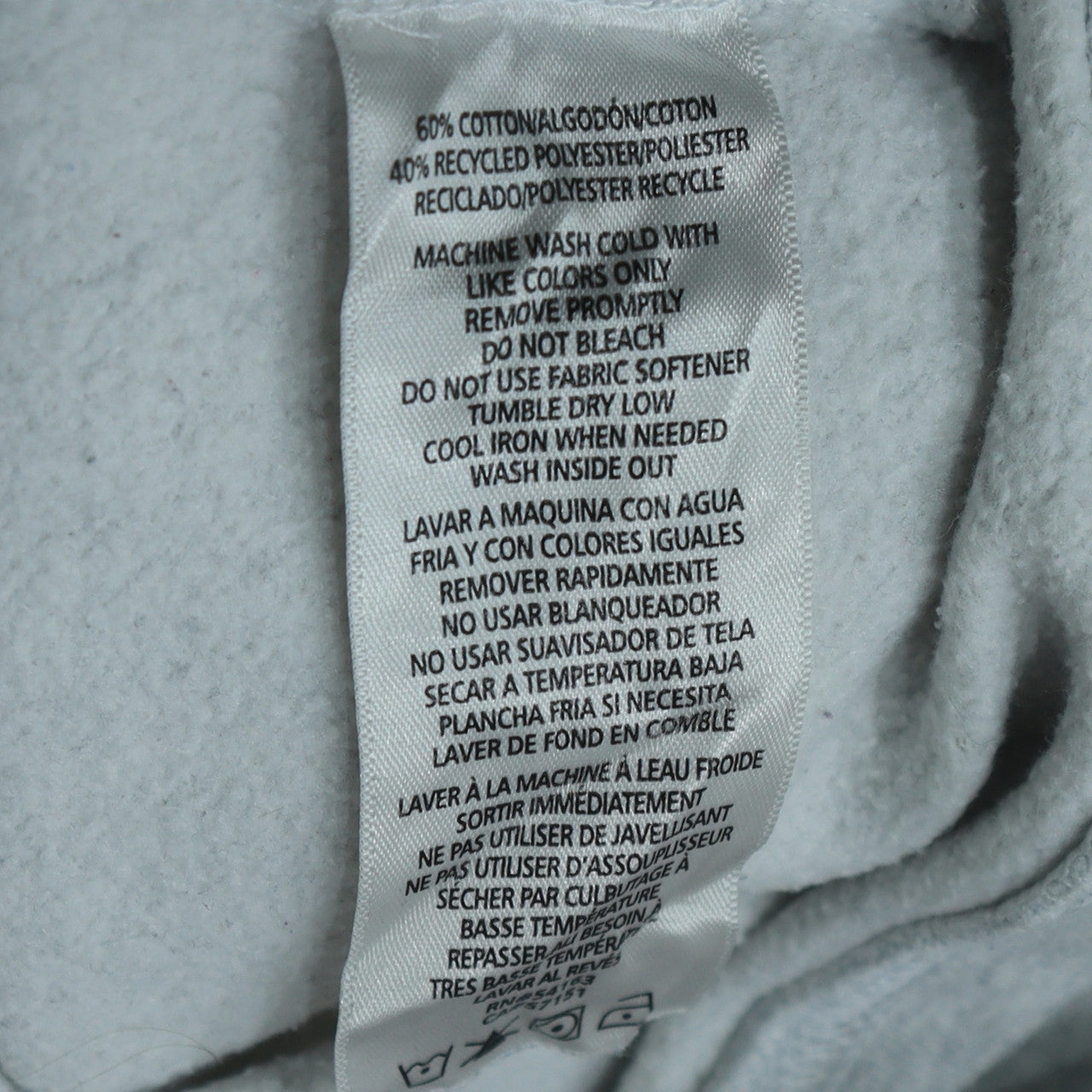 Calvin Klein Jeans Womens Grey Cotton Blend Pullover Sweatshirt Size S