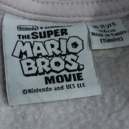 Additional view of Primark girls’ white toad super mario bros sweatshirt 11 years pullover