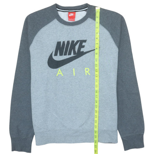 Nike Men's Grey Air Logo Pullover Sweatshirt Size L