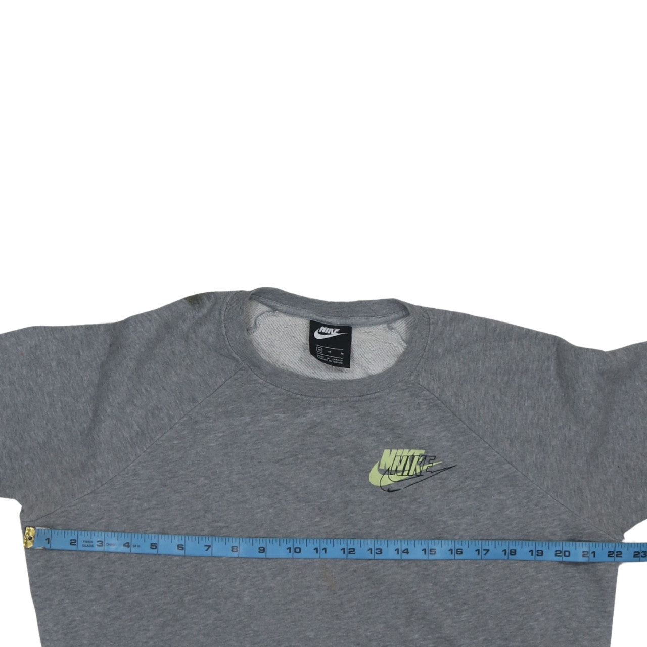 Nike Women Grey Logo Crew Neck Pullover Sweatshirt M