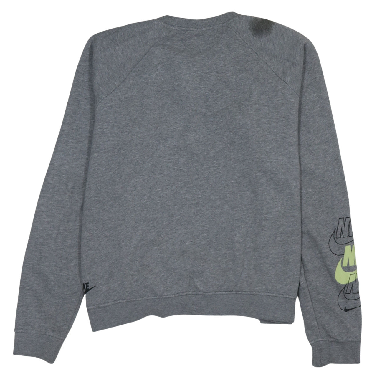 Nike Women Grey Logo Crew Neck Pullover Sweatshirt M