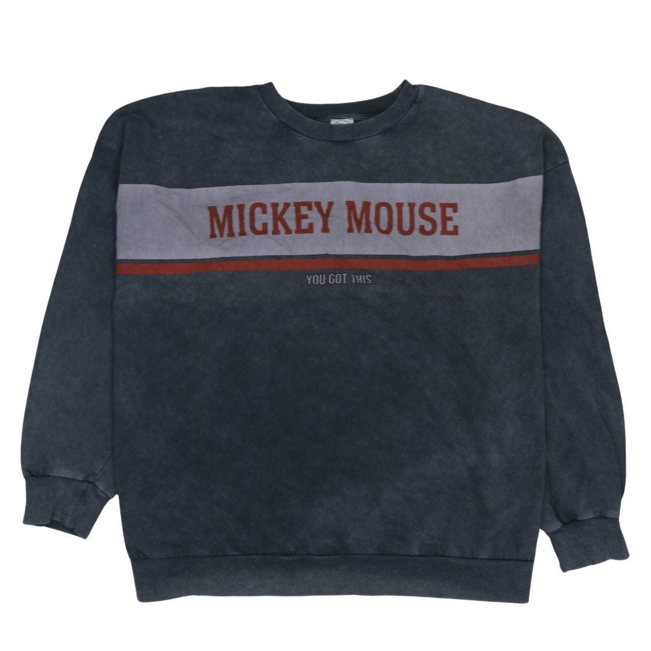Disney at George Womens Black 2XL Mickey Mouse Pullover Sweatshirt