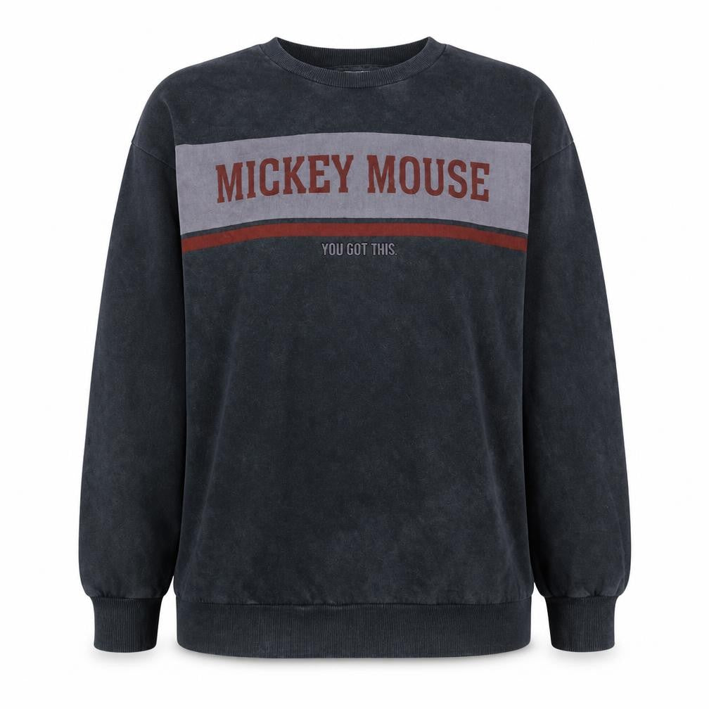 Disney at George Womens Black 2XL Mickey Mouse Pullover Sweatshirt