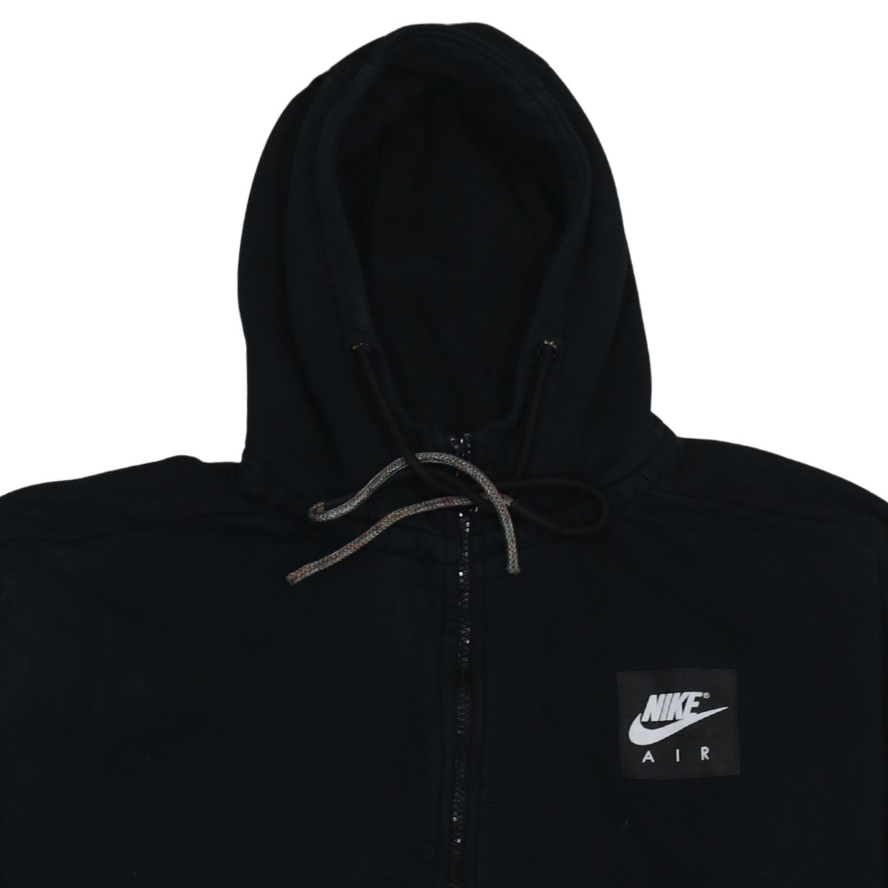 Nike Air Mens Black XL Full Zip Hoodie Fleece Sweatshirt