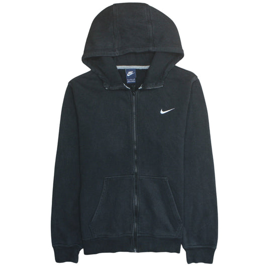 Nike Men's Black Full Zip Hoodie L Fleece Sweatshirt