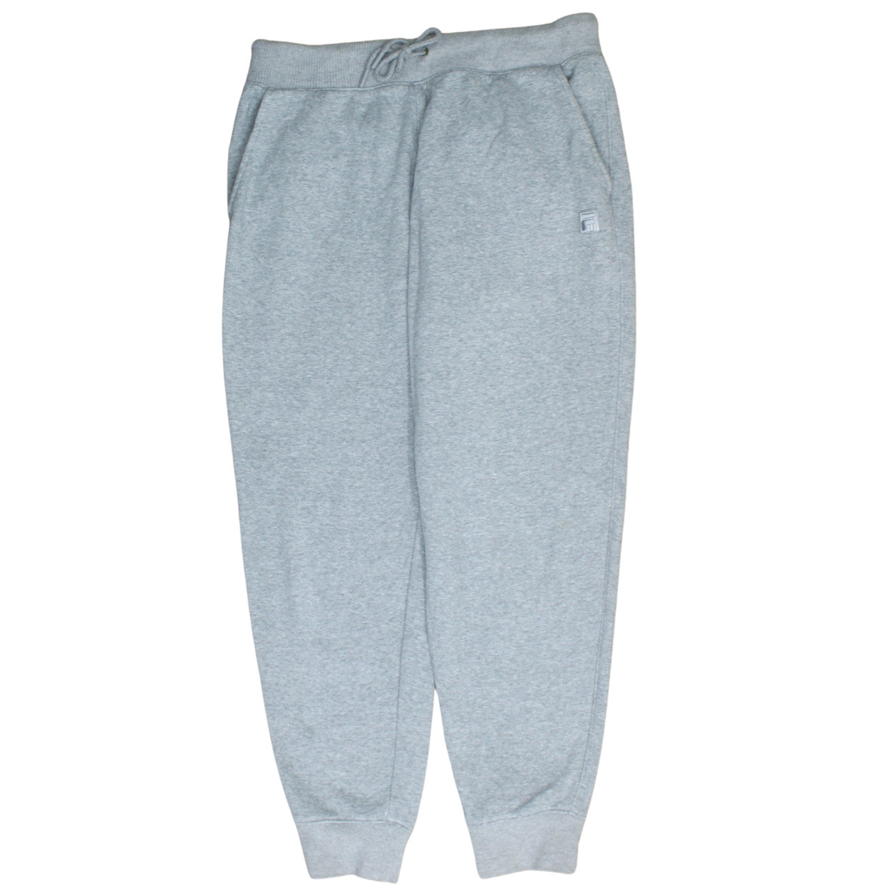 FILA Men's Grey Jogger Sweatpants L Regular Fleece Tapered