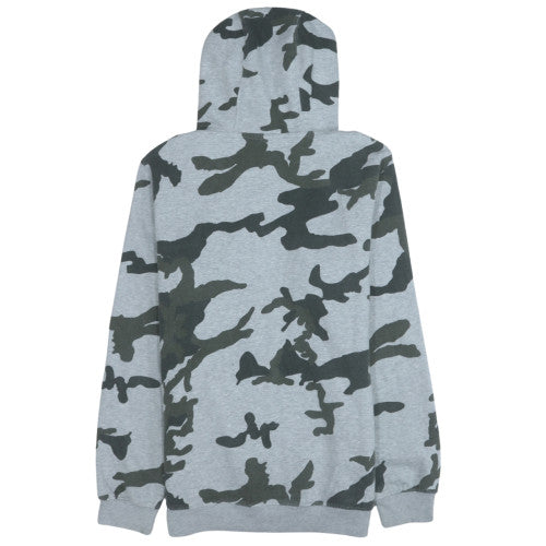 Nike Men's Grey Camouflage Full Zip Hoodie M Fleece Sportswear