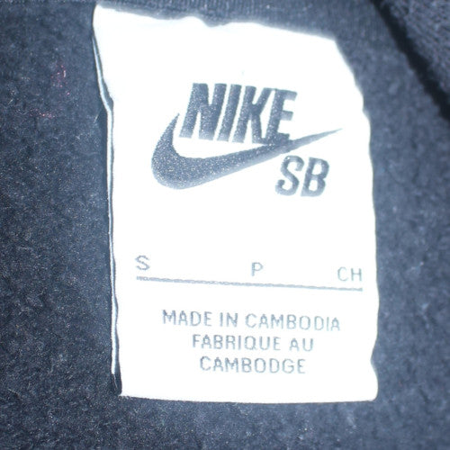 Nike SB Men's Black Pullover Hoodie Small Fleece Skate Sweatshirt