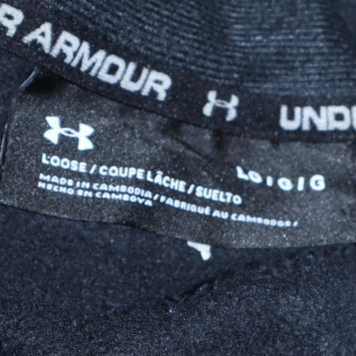 Under Armour Mens Black Full Zip Hoodie Size L Sportswear Fleece