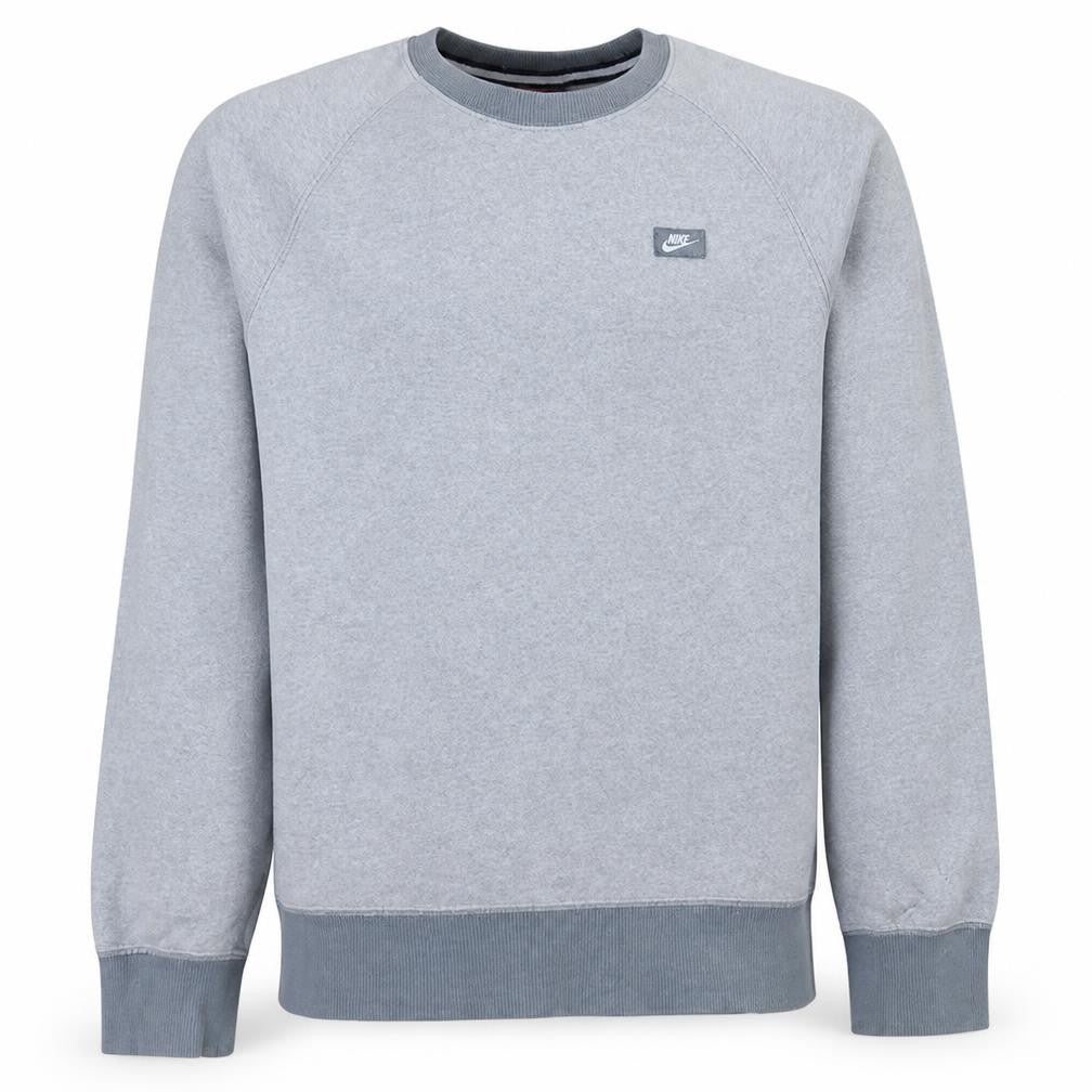 Nike Men's Grey Pullover Crew Neck Sweatshirt Size S