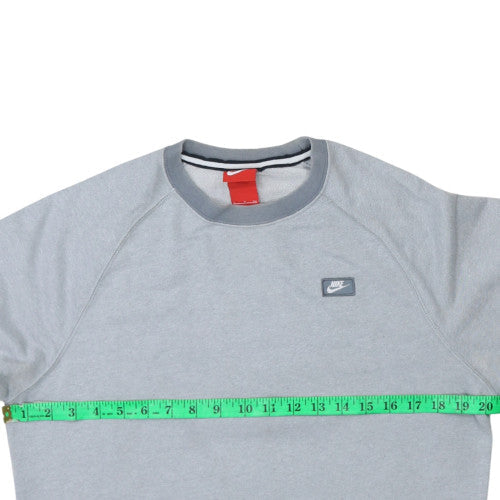 Nike Men's Grey Pullover Crew Neck Sweatshirt Size S