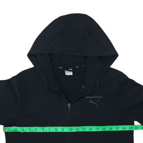 Puma Boys Black Full Zip Hoodie Fleece XL 13-14 Years Comfortable Casual