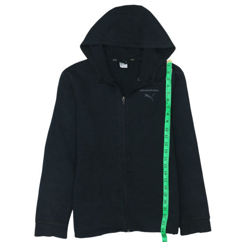 Puma Boys Black Full Zip Hoodie Fleece XL 13-14 Years Comfortable Casual