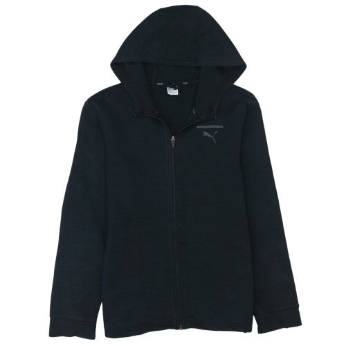 Puma Boys Black Full Zip Hoodie Fleece XL 13-14 Years Comfortable Casual