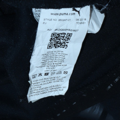 Puma Boys Black Full Zip Hoodie Fleece XL 13-14 Years Comfortable Casual
