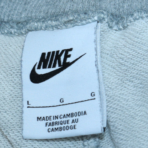 Nike Men's Grey Cotton Sweatpants Tapered L Sportswear