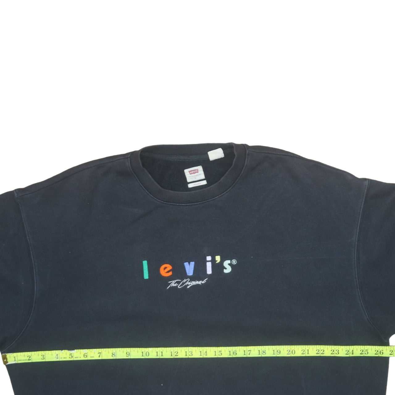 Levi's Men's Black Relaxed Fit Crew Neck Sweatshirt L