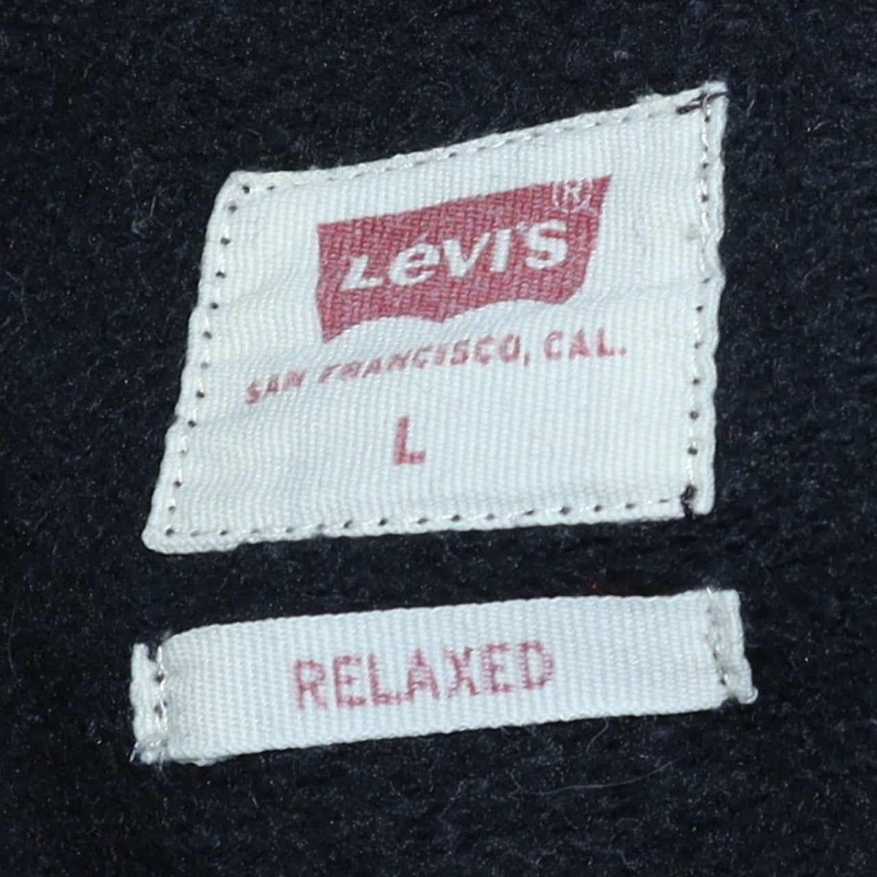 Levi's Men's Black Relaxed Fit Crew Neck Sweatshirt L