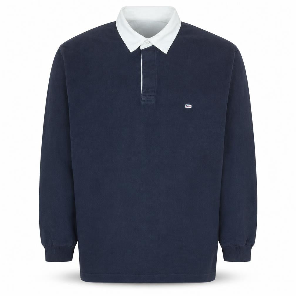 Marks & Spencer Blue Harbour Men's Blue Long Sleeve Polo M