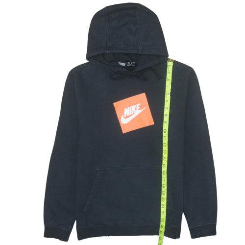 Nike Men's Black Pullover Hoodie M Fleece Logo Sportswear
