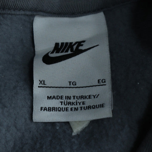 Nike Men's Grey XL Pullover Hoodie Sports Fleece Sweatshirt