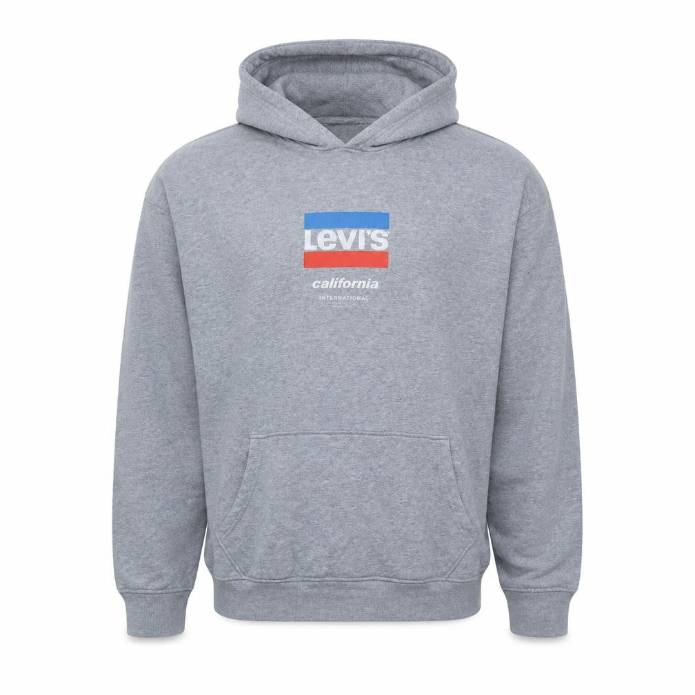 Levi's Men's Grey XL Relaxed Fit Pullover Hoodie Sweatshirt