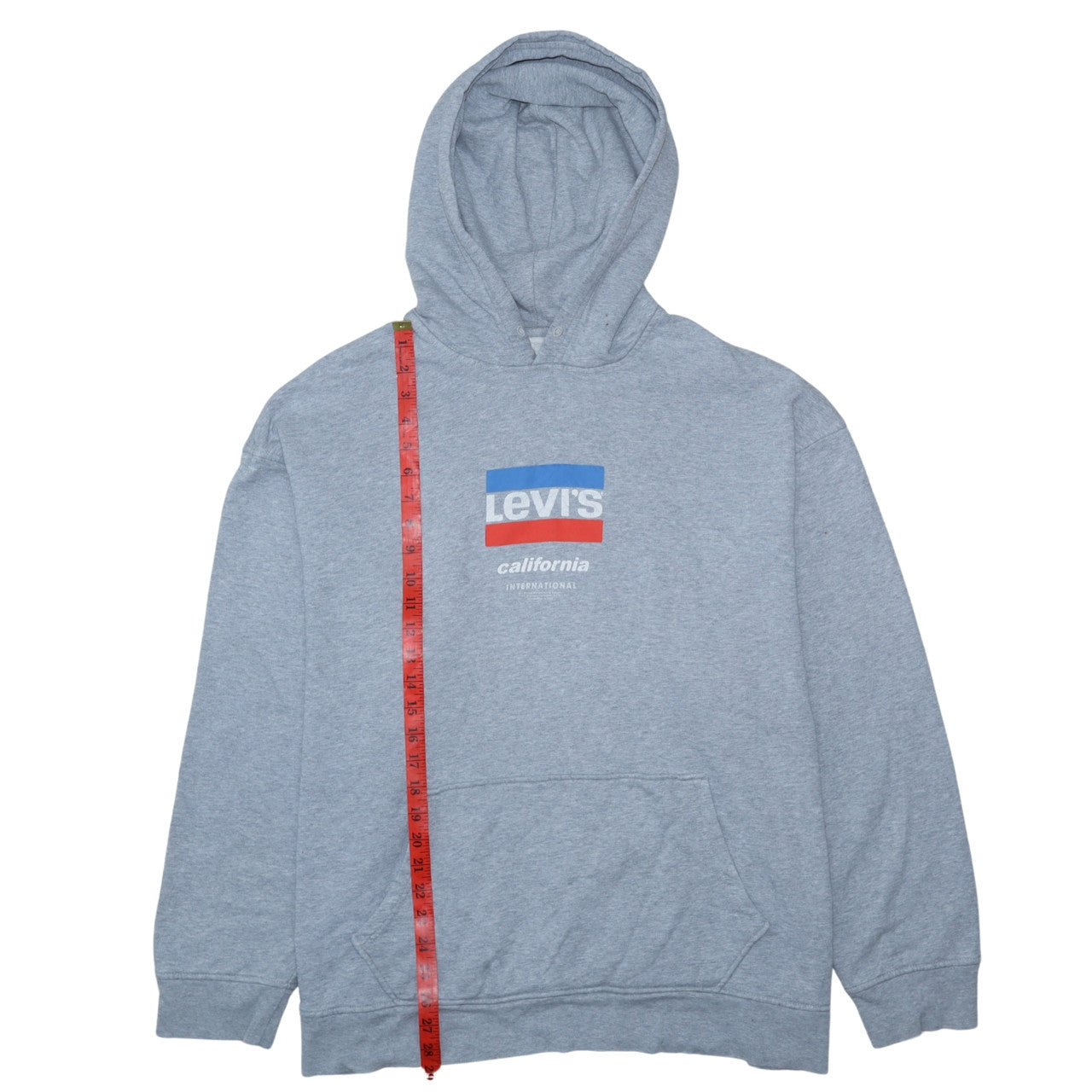 Levi's Men's Grey XL Relaxed Fit Pullover Hoodie Sweatshirt