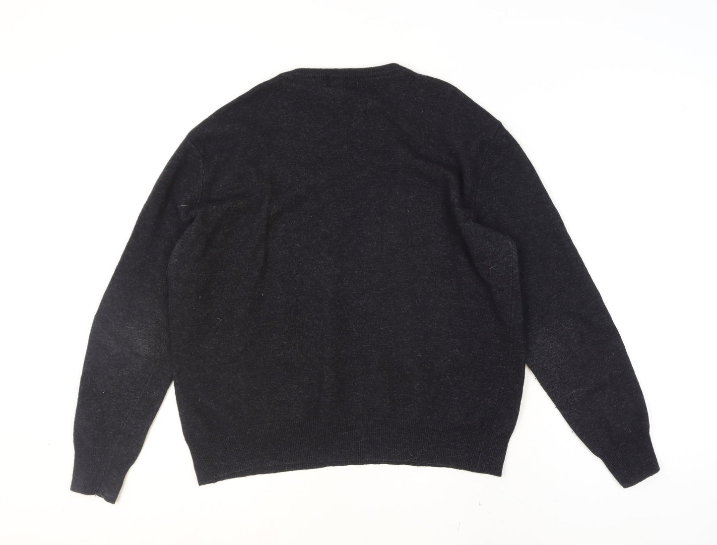 Robe Di Kappa Men's Black Wool Crew Neck Pullover Jumper L